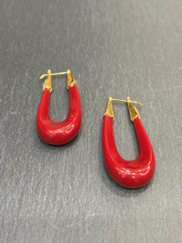 Boucles d'oreilles ECUME Bordeaux