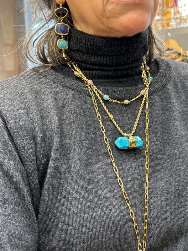 Collier AVENTURINE Turquoise – Image 3
