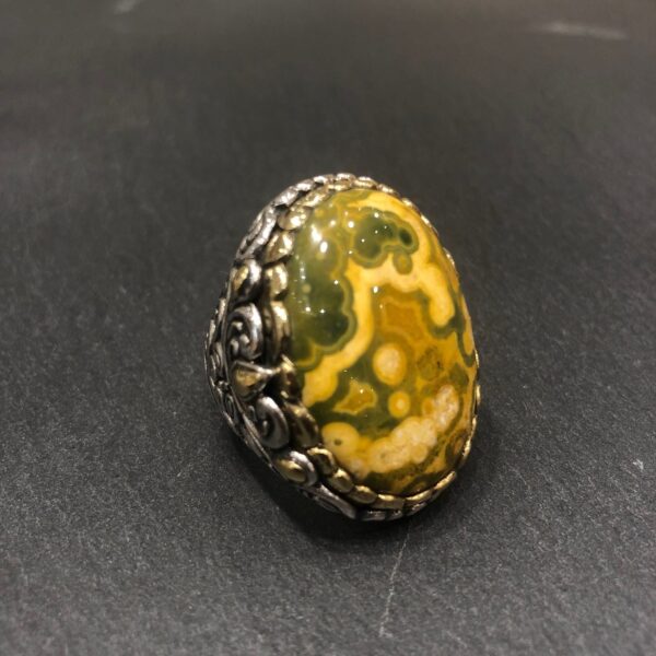 Bague J794 Jaspe Océan