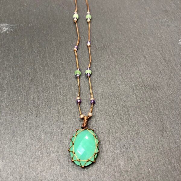 Collier Tibetan Chrysophrase