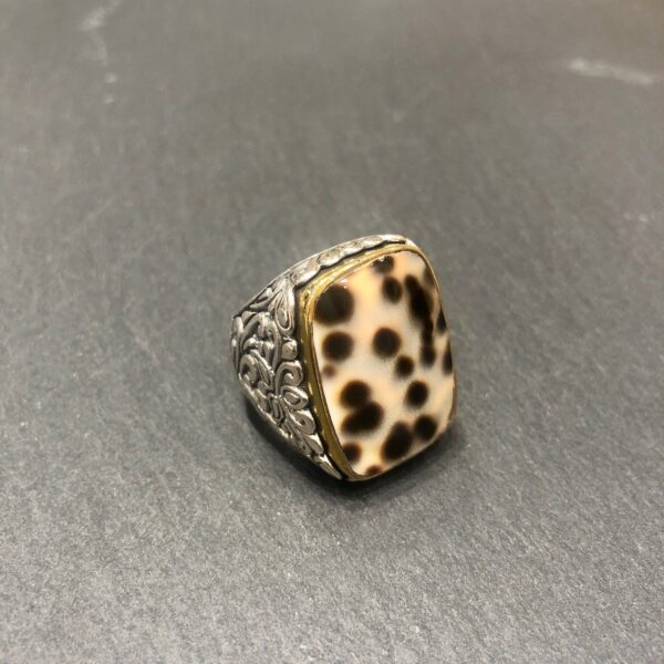 Bague J768 Porcelaine