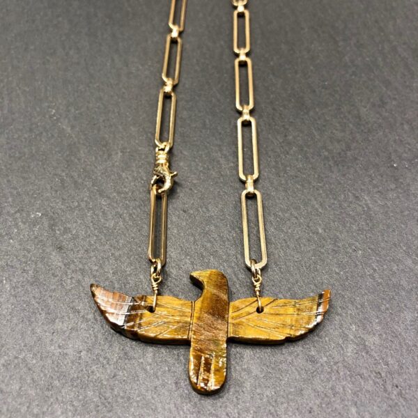 Collier Phoenix Oeil de Tigre