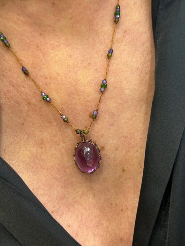 Collier TIBETAN Améthyste – Image 3