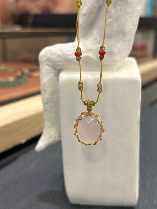 Collier TIBETAN Quartz rose – Image 4