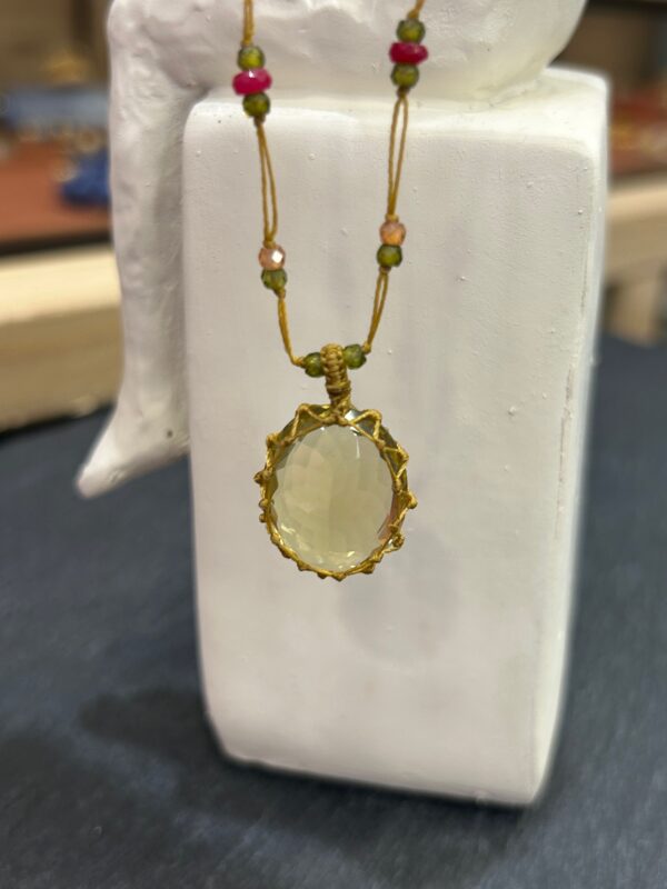 Collier TIBETAN Lemon topaze – Image 4
