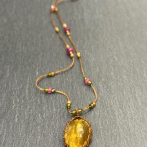 COLLIER TIBETAN CITRINE - ASTREE