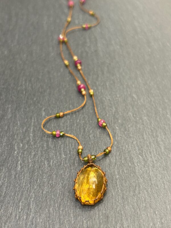 COLLIER TIBETAN CITRINE - ASTREE