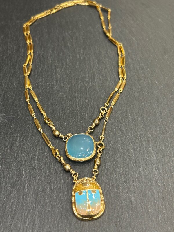 COLLIER SCAPULAIRE SCARABEE - ASTREE