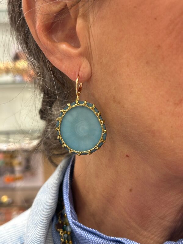 Boucles d'oreilles CARTAGENA simple Ciel – Image 3