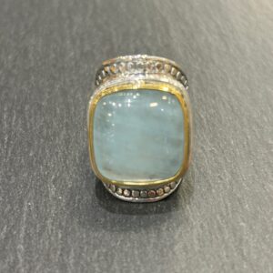 BAGUE J969 AIGUE MARINE - ASTREE
