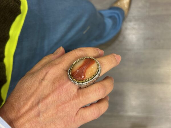 Bague J970 Agate rouge – Image 3