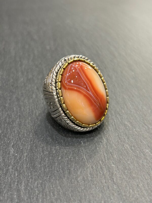 Bague J970 Agate rouge – Image 4