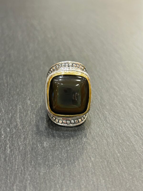 BAGUE J969 OBSIDIENNE - ASTREE