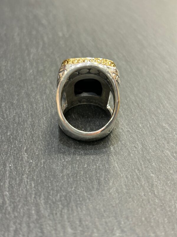Bague J969 Obsidienne oeil celeste – Image 5