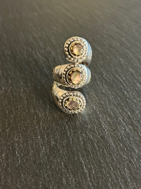 BAGUE J941 NACRE GRISE - ASTREE