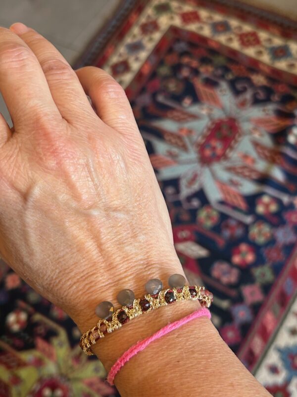 Bracelet CANDY DROP Quartz, Grenat, Pierre de Lune – Image 4