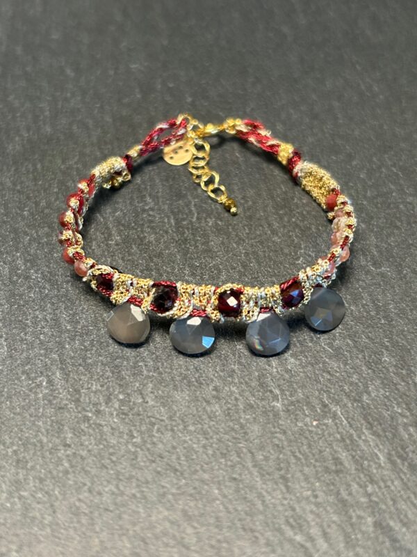 BRACELET CANDY DROP QUARTZ, GRENAT, PIERRE DE LUNE - ASTREE