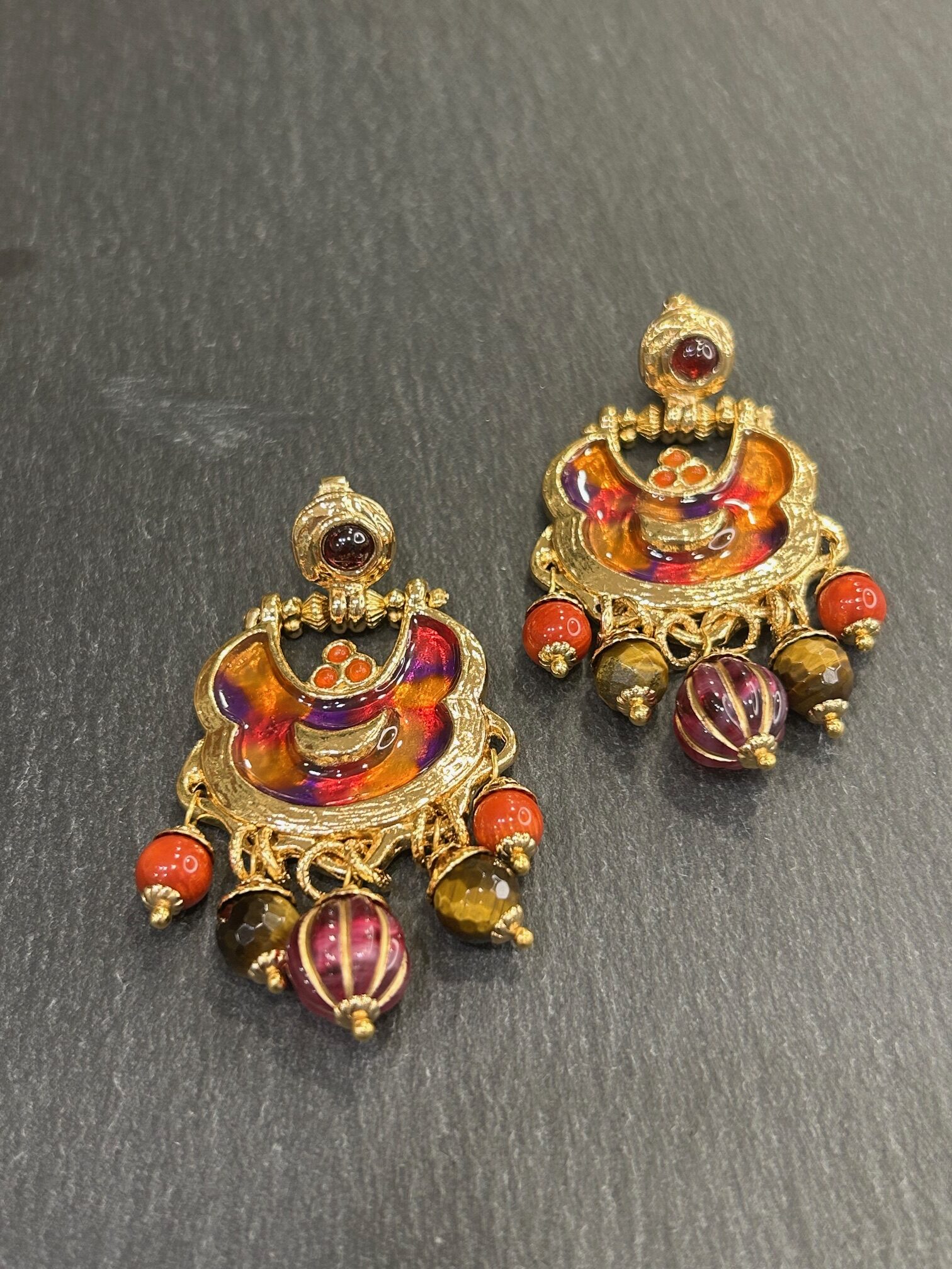 BOUCLES D4OREILLES HAVANA TERRACOTTA - ASTREE