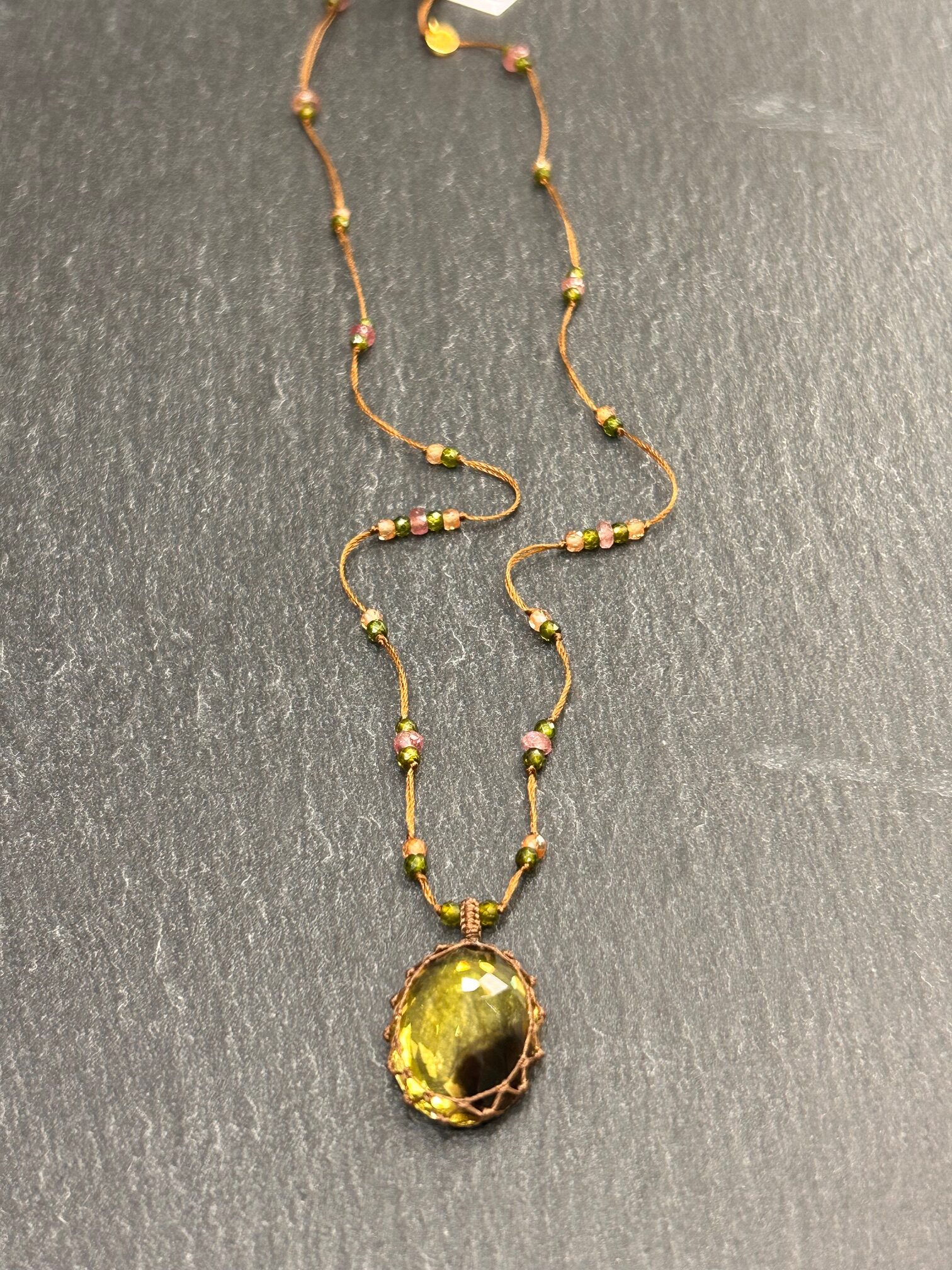COLLIER TIBETAN BIO LEMON - ASTREE