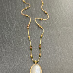 COLLIER TIBETAN PIERRE DE LUNE - ASTREE