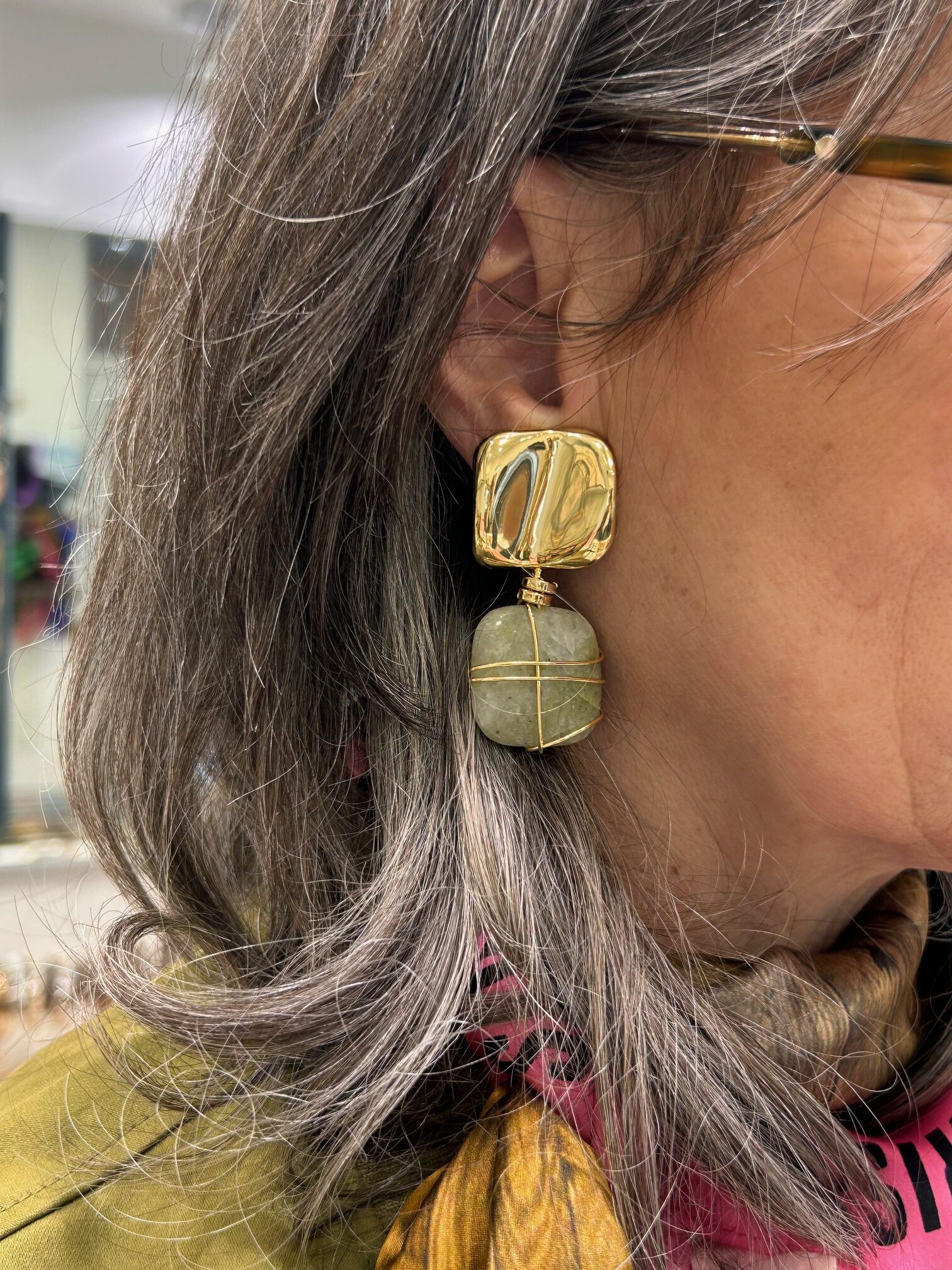 Boucles d'oreilles RAINBOW Anis – Image 3