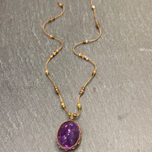 COLLIER TIBETAN AMETHYSTE - ASTREE
