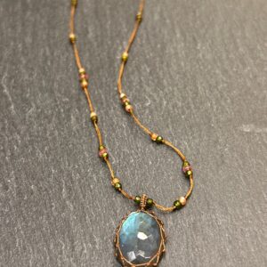 COLLIER TIBETAN LABRADORITE - ASTREE