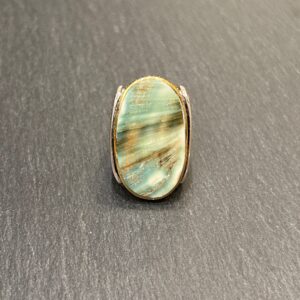 BAGUE J984 COQUILLAGE VERT - ASTREE