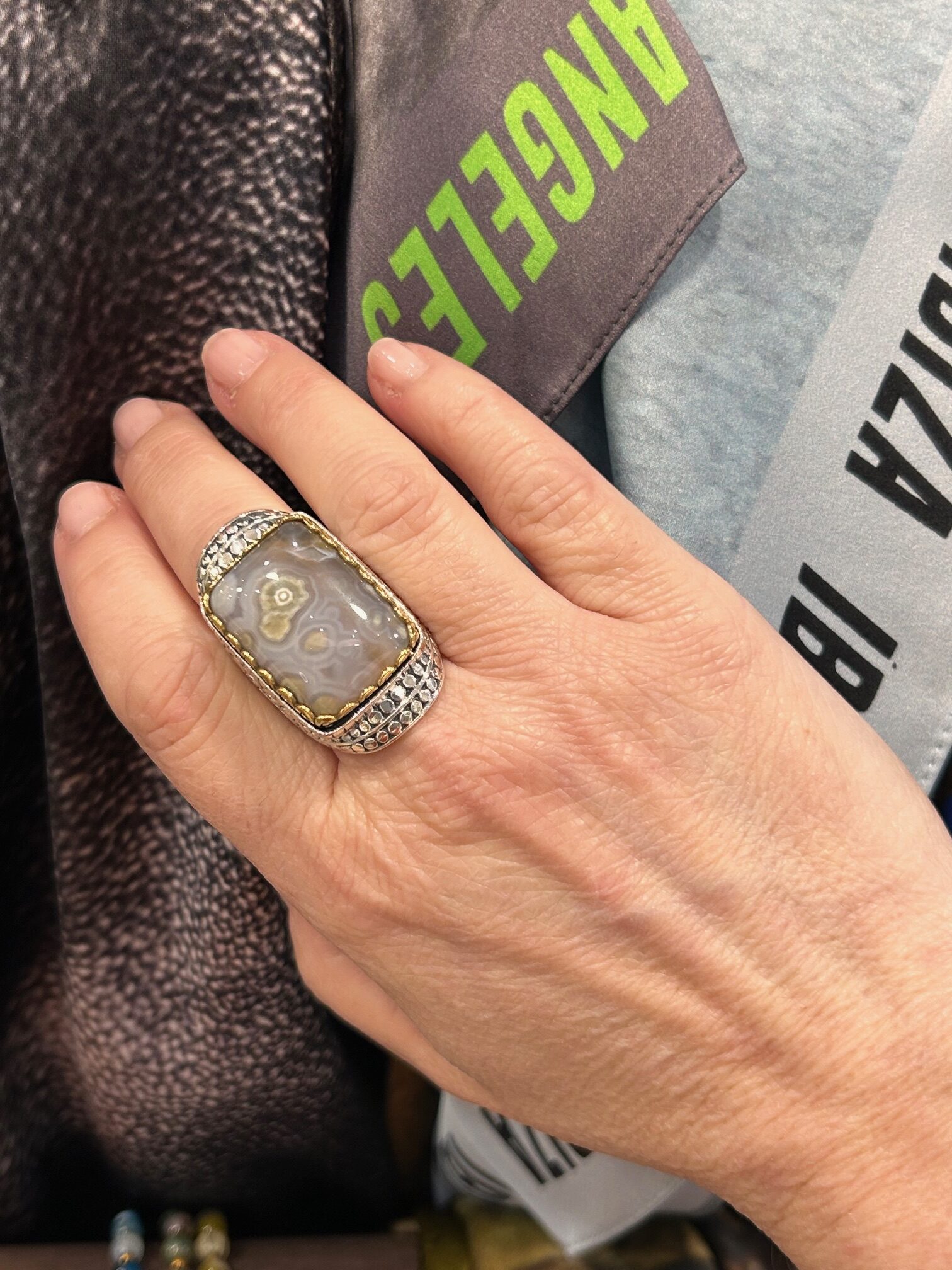 Bague J982 Jaspe Océan – Image 3