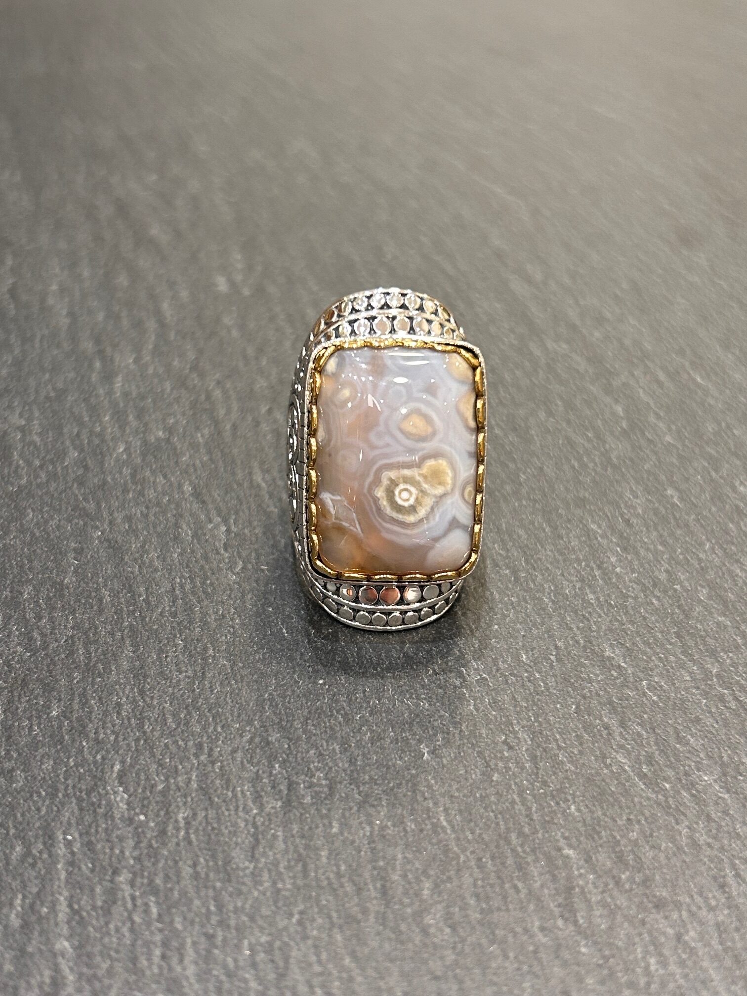 BAGUE J982 JASPE OCEAN - ASTREE