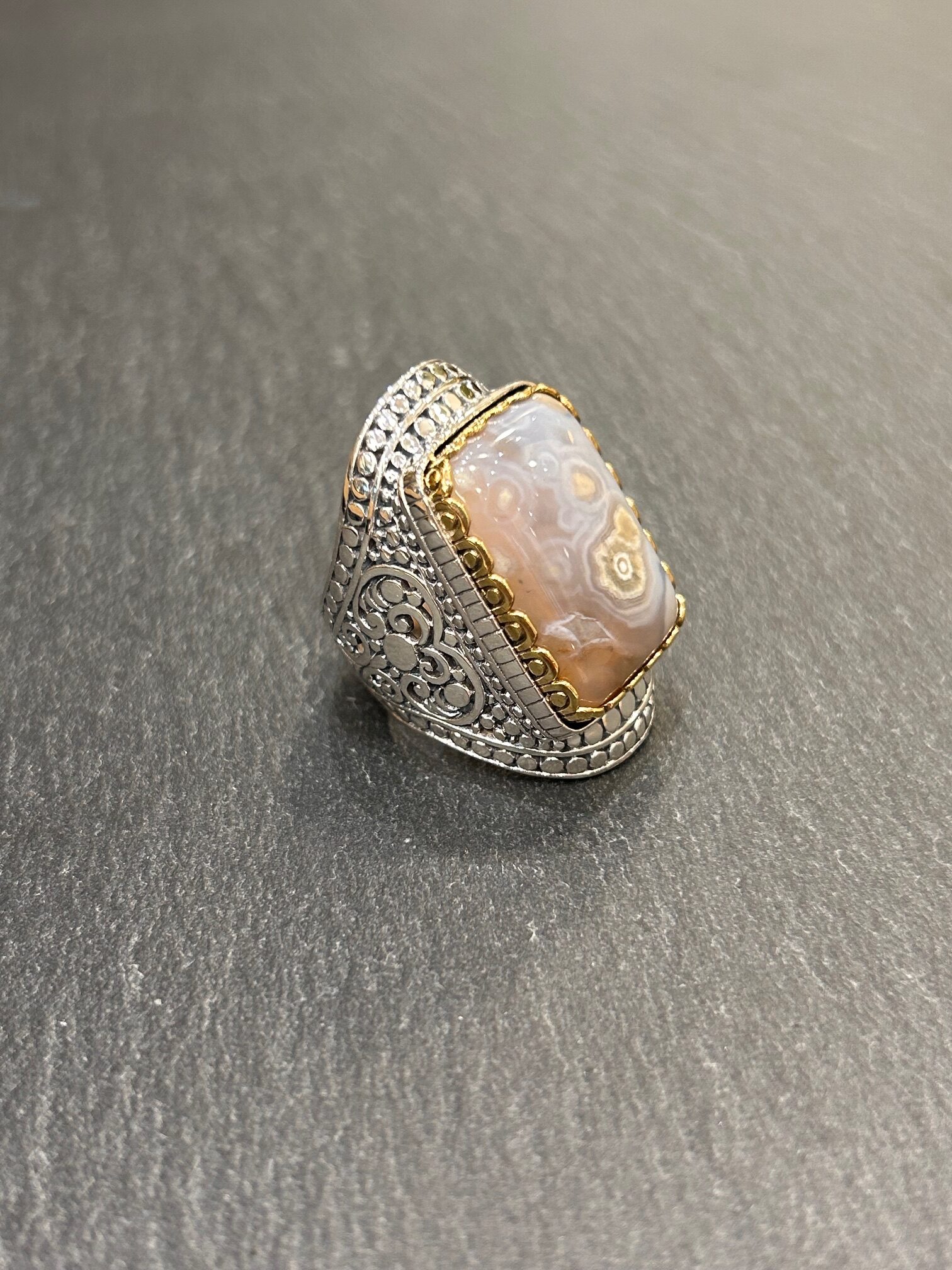 Bague J982 Jaspe Océan – Image 4