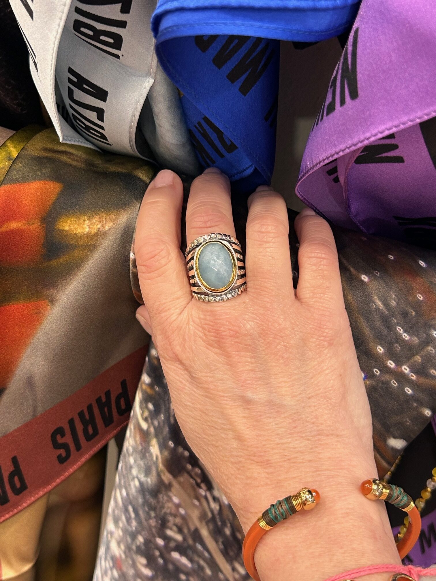 Bague J953 Aigue Marine – Image 3