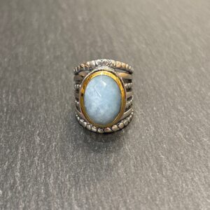 BAGUE J953 AIGUE MARINE - ASTREE