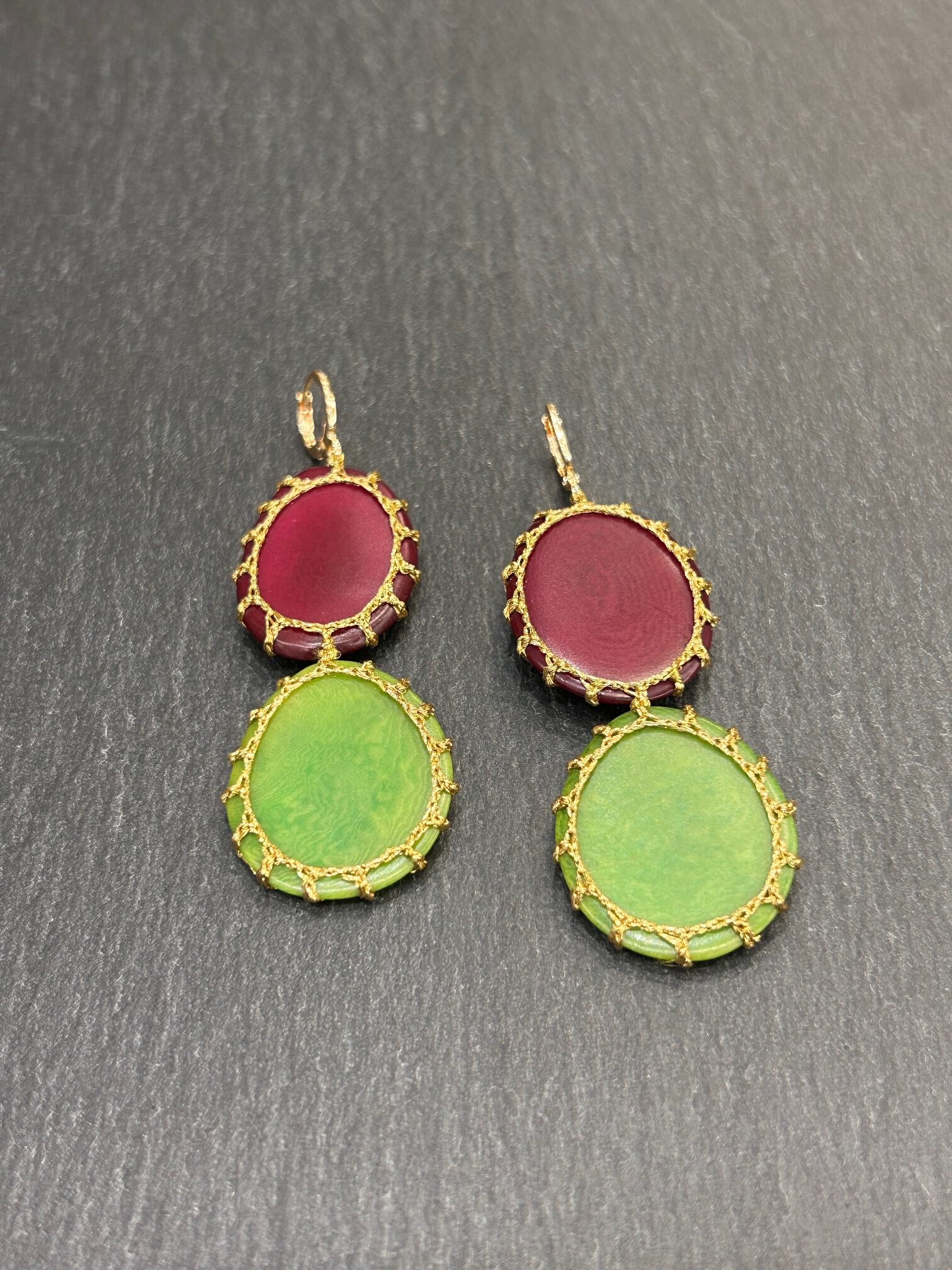 BOUCLES D'OREILLES CARTAGENA VIOLET - ASTREE