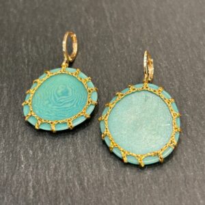 BOUCLES D'ORELLES CARTAGENA - VERT D'EAU