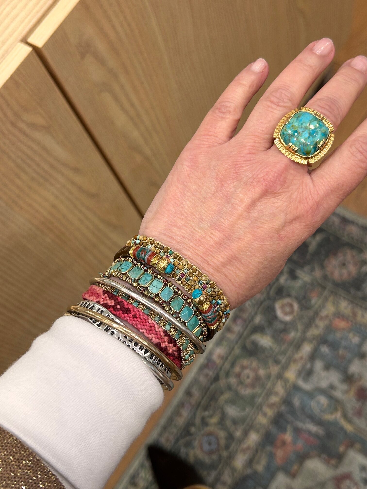 Bracelet JAIPUR Fleur d'unakite – Image 3