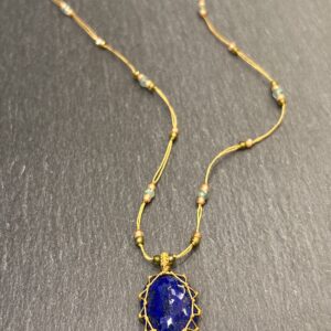 COLLIER TIBETAN LAPIS LAZULI - ASTREE