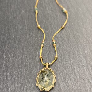 COLLIER TIBETAN PREHNITE - ASTREE
