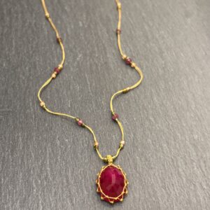 COLLER TIBETAN RUBIS COMPOSITE - ASTREE
