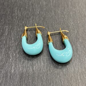 BOUCLES D'OREILLES ECUME TURQUOISE - ASTREE