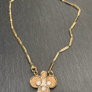 COLLIER MIRAGE BOIS NACRE - ASTREE