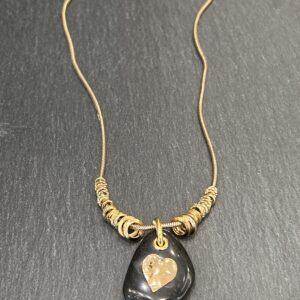 COLLIER GALET ONYX - ASTREE