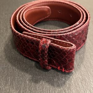 CEINTURE PYTHON BURGUNDY - ASTREE