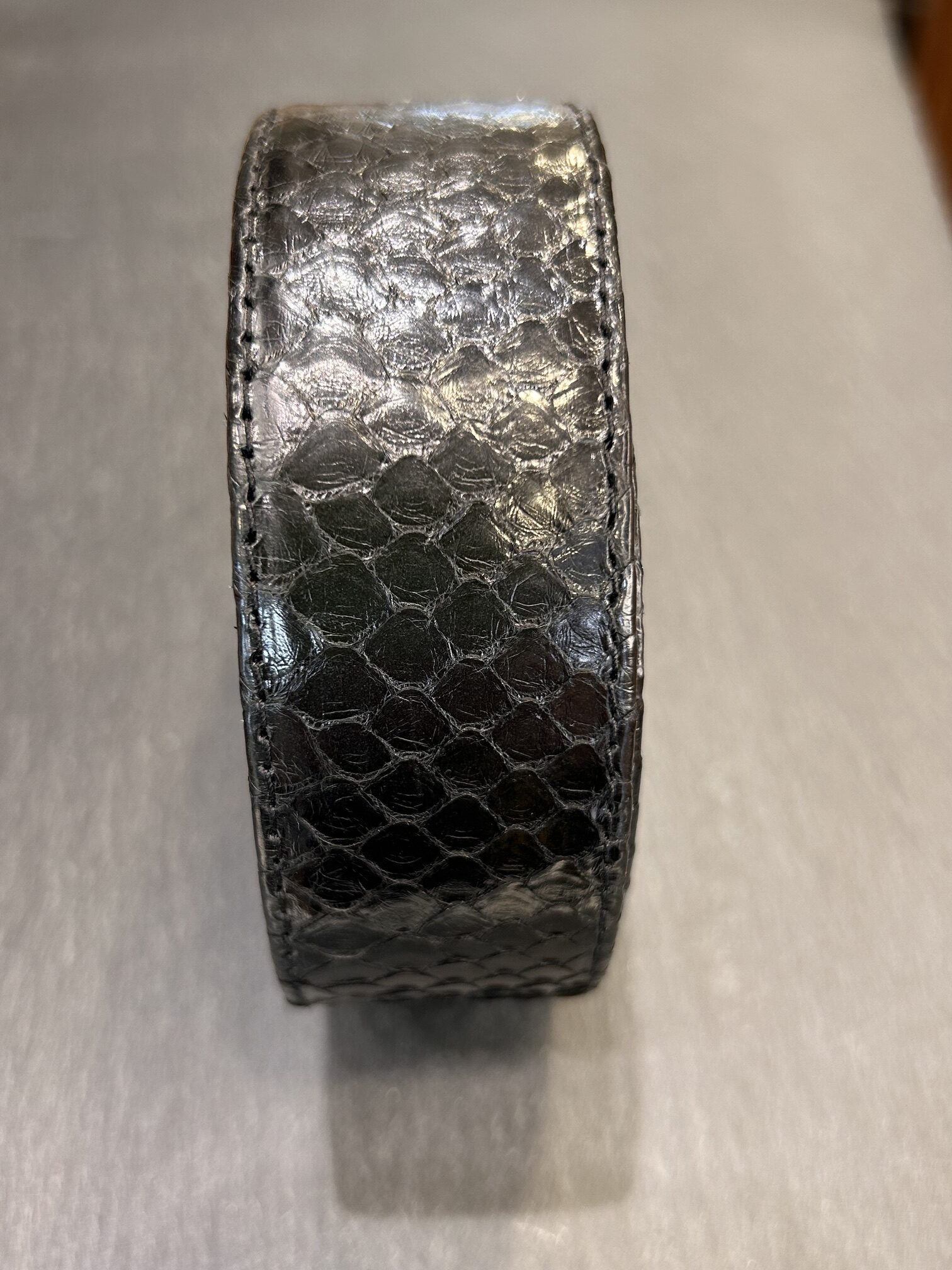 Ceinture PYTHON Noire – Image 3