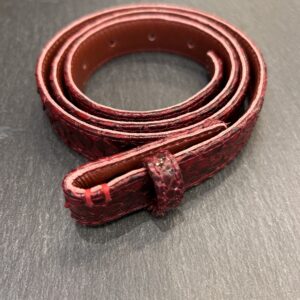 BABY CEINTURE PYTHON BURGUNDY - ASTREE