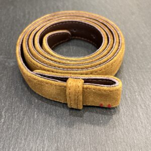 BABY CEINTURE VEAU VELOURS TABAC - ASTREE