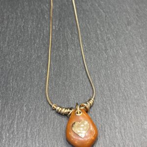 COLLIER GALET CORNALINE - ASTREE