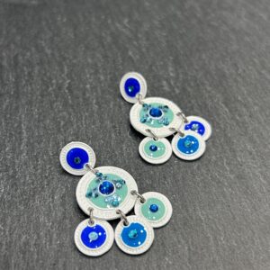BOUCLES D' OREILLES SEQUIN LAGON - ASTREE