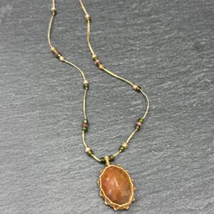 COLLIER TIBETAN QUARTZ RUTILE - ASTREE