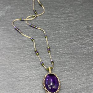 COLLIER TIBETAN AMETHYSTE - ASTREE